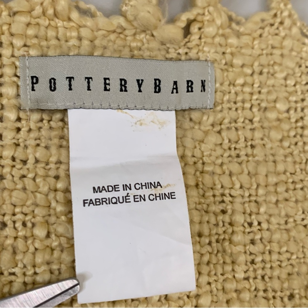 Pottery Barn Throw Blanket Yellow Gold 50 x 60 In - Picture 7 of 9